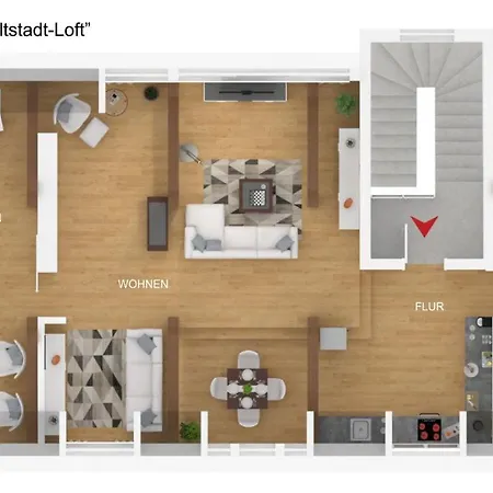 Bohnapartments Altstadt-Loft - Wasserbett - Gratis Parkplatz - Wlan - Zentrum Erfurt Exterior photo