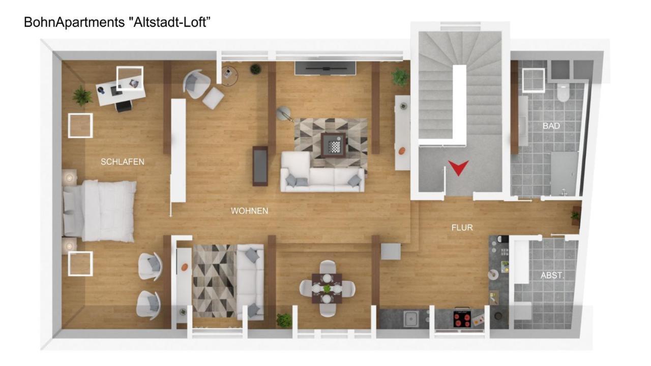 Bohnapartments Altstadt-loft - Wasserbett - Gratis Parkplatz - Wlan - Zentrum